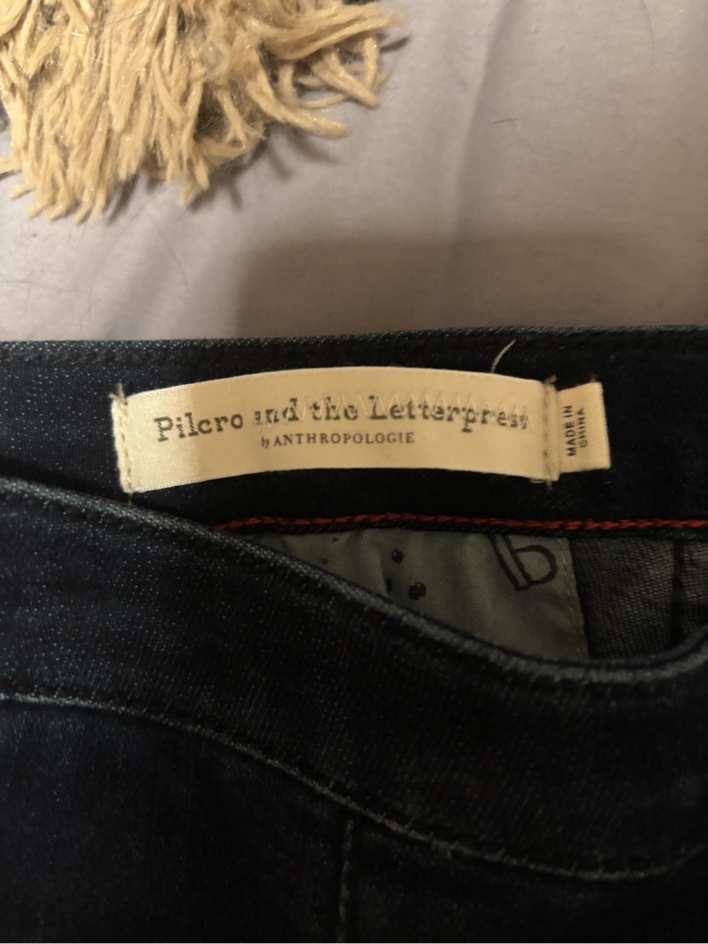 Pilcro and the Letterpress Black High-Rise Denim Legging